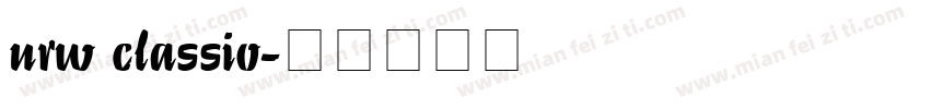 urw classio字体转换